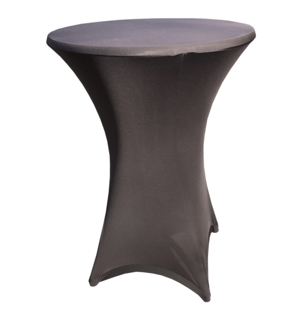 Housse table mange debout stretch noir | Le Vaisselier, Location de vaisselle