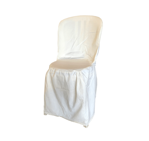 Housse blanche pour chaise bistro | Le Vaisselier, Location de vaisselle