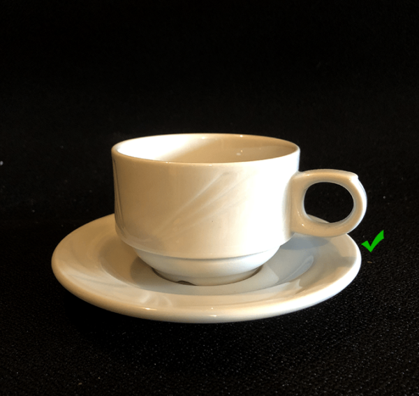 Sous tasse à café - Lubiana | Le Vaisselier, Location de vaisselle