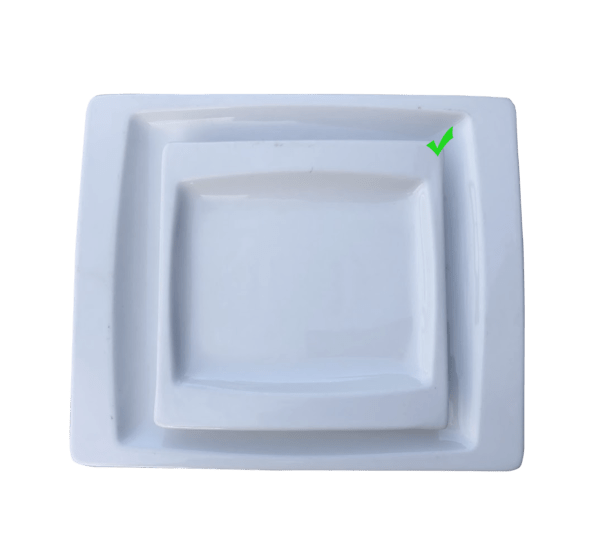 Assiette rectangulaire Fuente 18cm/14cm | Le Vaisselier, Location de vaisselle