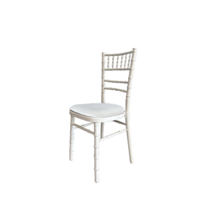 Chaise Natura blanche + galette blanche 4 natura coussinblanc | Le Vaisselier, Location de vaisselle